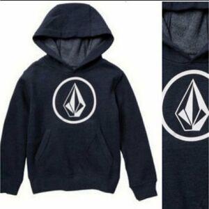 NEW 7 VOLCOM STONE NAVY BLUE POCKET SWEATSHIRT HOODIE SKATER SURF SWIM NWT